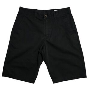 Volcom True To This Shorts Black Regular Fit‎ Mens Size 30 Cotton Slash Pockets